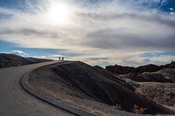 Path to Zabriskie Point, Death Valley, California USA