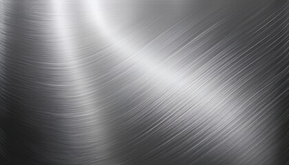 smooth and reflective silver metal background with brushed texture silver abstract