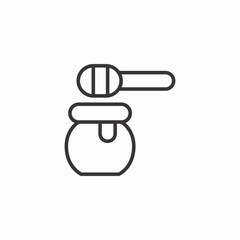 honey dipper icon sign vector