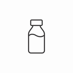 milk bottle icon sign vector