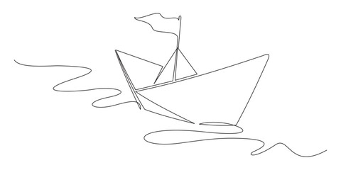 Continuous line drawing of or...
