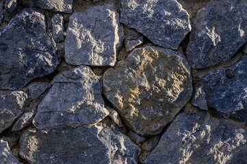 Natural Wild Stone Wall Texture Background