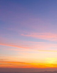 Naklejka premium Soft sunset sky