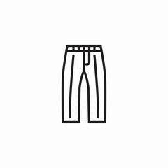formal men pants icon sign vector