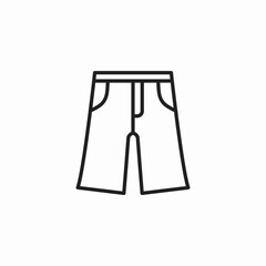 shorts clothing icon sign vector