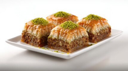 Close-up of Turkish dessert baklava