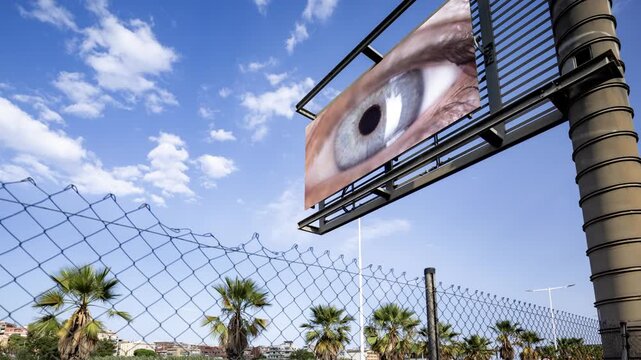 traffic on highway and eyes on screen
