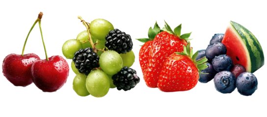 Colorful assortment of fresh fruits