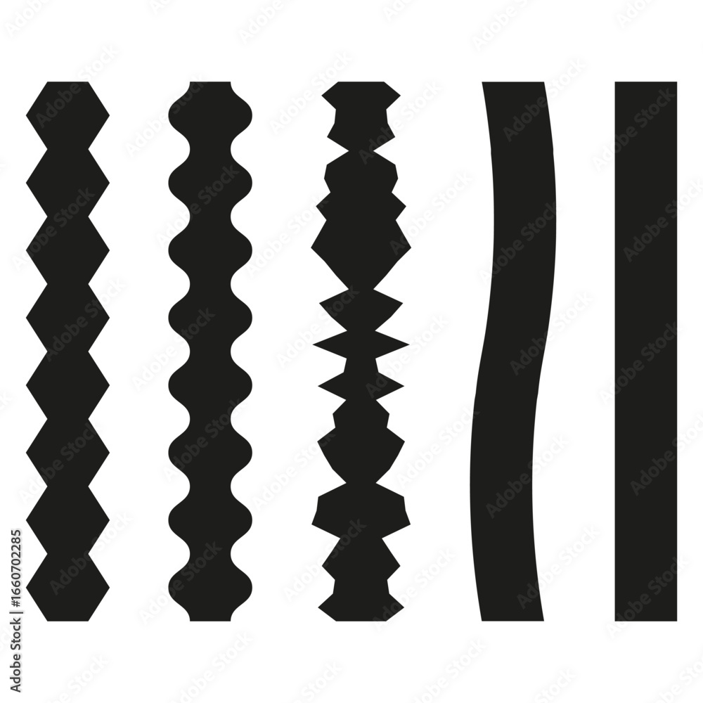 Poster vertical line patterns. abstract geometric shapes. black white vector. modern stripe elements.
