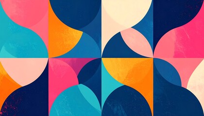 Colorful abstract geometric pattern