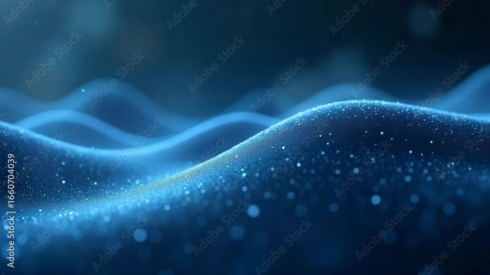 Poster modern stock market information: ripple curve concept illustration in wide format - visualize market