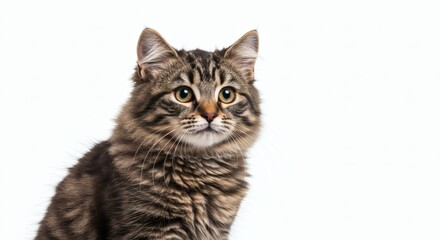 Obraz premium Adorable Companions Meet Our Cute Cat, A Purrfect Feline Friend in Focus, Showing off Its Adorable Furry Face