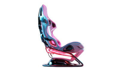 Futuristic gaming chair profile