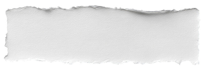 Ripped sheet of white paper