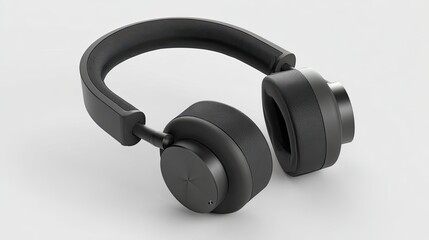 Stylish Black Fabric Textured Wireless Headphones For Superior Sound Quality