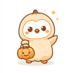 Naklejka premium Cute Halloween animal logos