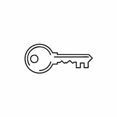 Vector illustration of a key