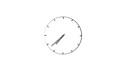 Abstract clock icon illustration. Digital and analog clock 24 hours isolated on white background. and creating a stunning illustration.4k illustration	
