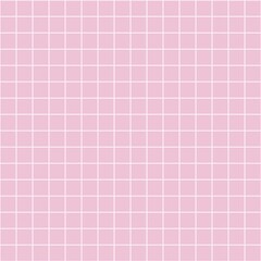 Aesthetic pink grid background with soft pastel tones, perfect for wallpaper, template, or modern minimalist design projects.