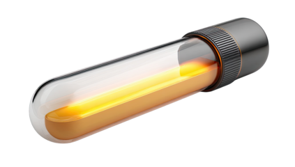 A glowing tube, futuristic design