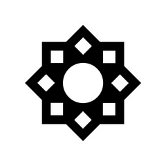 Islamic Hexagon ornament icon SVG