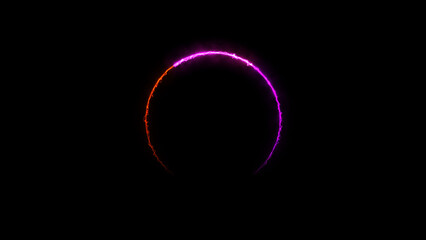 A dynamic circular illustration, and glowing Neon blue circle frame loading icon background retro style illustration . on a black background. and creating a stunning illustration.4k illustration	
