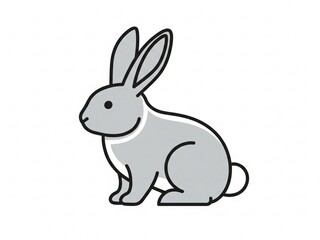 Obraz premium vector illustration of a rabbit