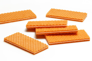 Vanilla Sugar Wafers isolated on white background
