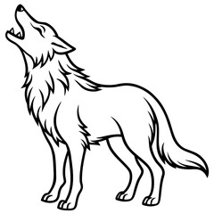 Howling Wolf Illustration