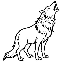 Howling Wolf Illustration