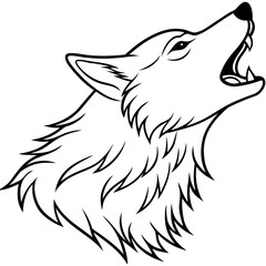 Howling Wolf Illustration
