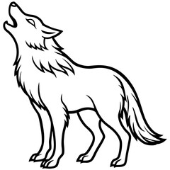 Howling Wolf Illustration