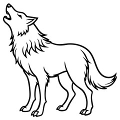 Howling Wolf Illustration