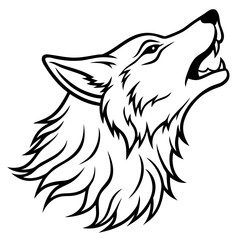 Howling Wolf Illustration
