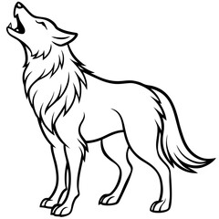 Howling Wolf Illustration
