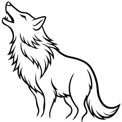 Howling Wolf Illustration