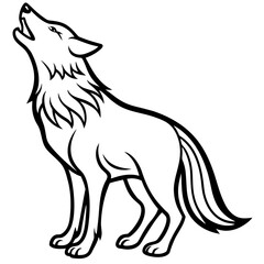 Howling Wolf Illustration