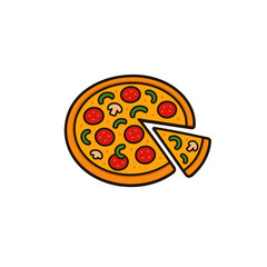Fast Food Pizza Icon