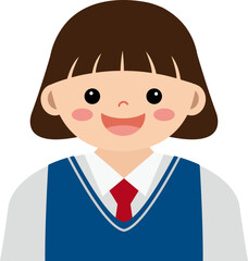 여학생 일러스트