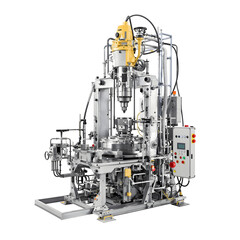 Detailed industrial machinery, complex engineering equipment, and manufacturing technology.