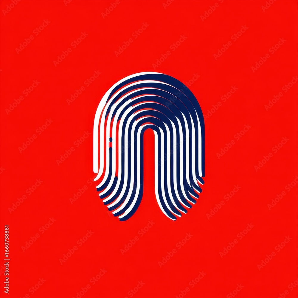 Poster a visually striking and captivating abstract design featuring symmetrical geometric patterns and cur
