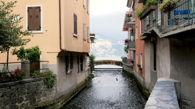Garda lake, Italy,2025, july,2nd, Cassone, landscape of the Aril river