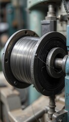 Mechanical tension in wire being drawn from spool