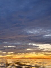 sunset over the sea