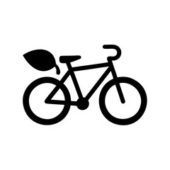 Obraz premium Ecofriendly bicycle, promoting sustainability and green transportation with plantbased alternatives for the planet