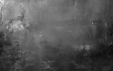 Fototapeta premium Dark cement wall in retro concept. Black concrete background for wallpaper or graphic design. Blank old plaster texture in vintage style. Abstract surface with unusual beautiful patterns.