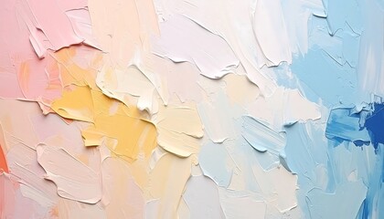 Pastel Abstract Oil Painting Texture.