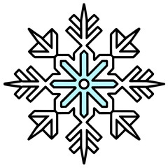 Minimal Snow Illustration