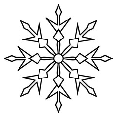 Minimal Snow Illustration