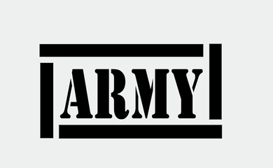 BLACK "ARMY" DESIGN